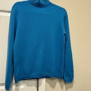 Charter Club 100% Cashmere Pullover
Sweater 2-Ply M Mock Neck Blue